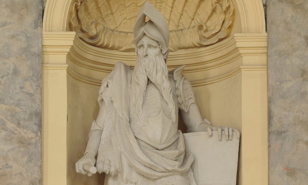 Dietmar Thann - mýtický předek Althannů z rodové galerie v sále předků 