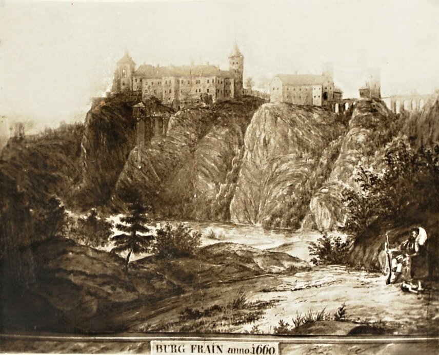   Hrad Vranov v roce 1660
